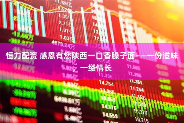 恒力配资 感恩有您陕西一口香臊子面——一份滋味，一缕情长