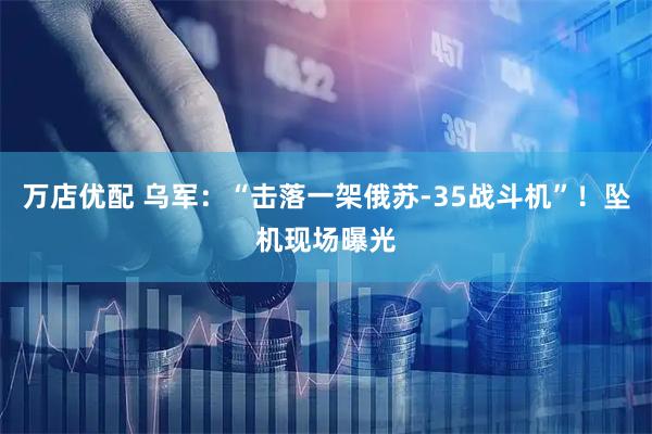 万店优配 乌军：“击落一架俄苏-35战斗机”！坠机现场曝光