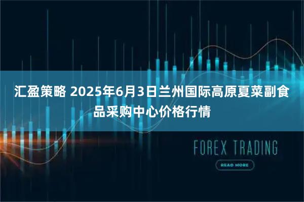 汇盈策略 2025年6月3日兰州国际高原夏菜副食品采购中心价格行情