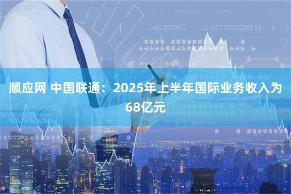 顺应网 中国联通：2025年上半年国际业务收入为68亿元